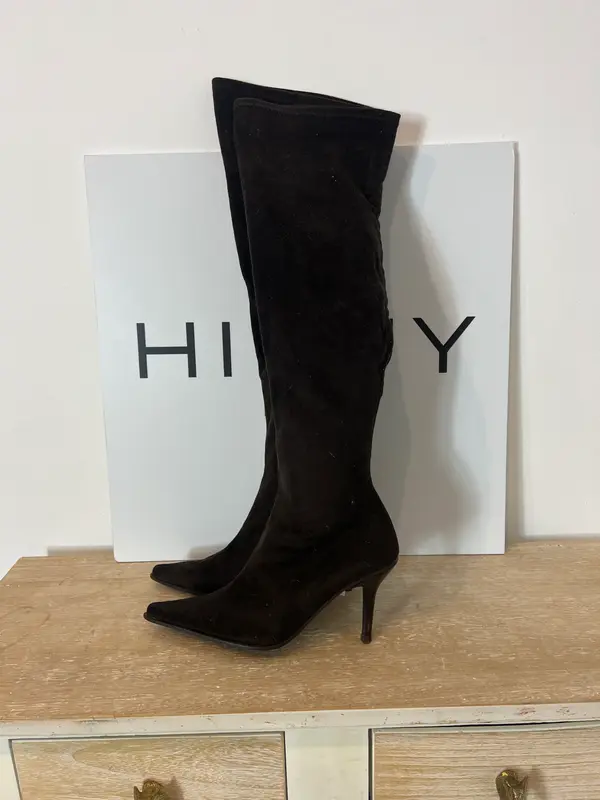 GIANCA PABBIO. Botas altas marrones T.37