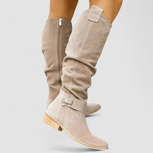 Giorgia | Slouchy Knee-High Western Boots