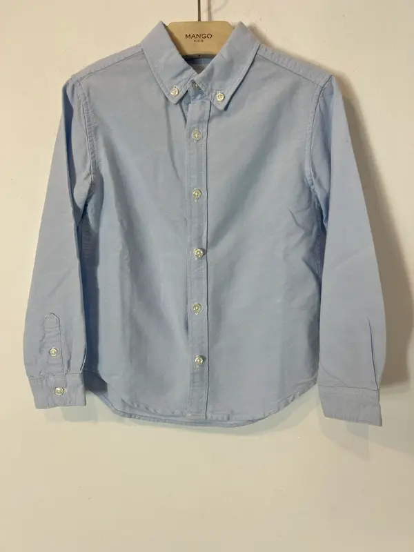GOCCO. Camisa azul algodón. T 5-6 años