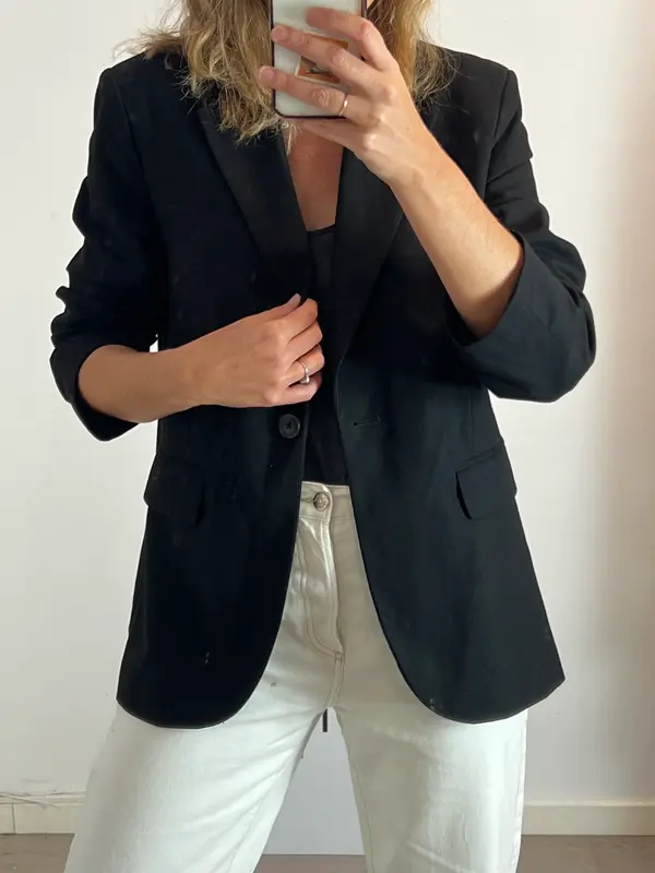 H&M. Blazer negra T S