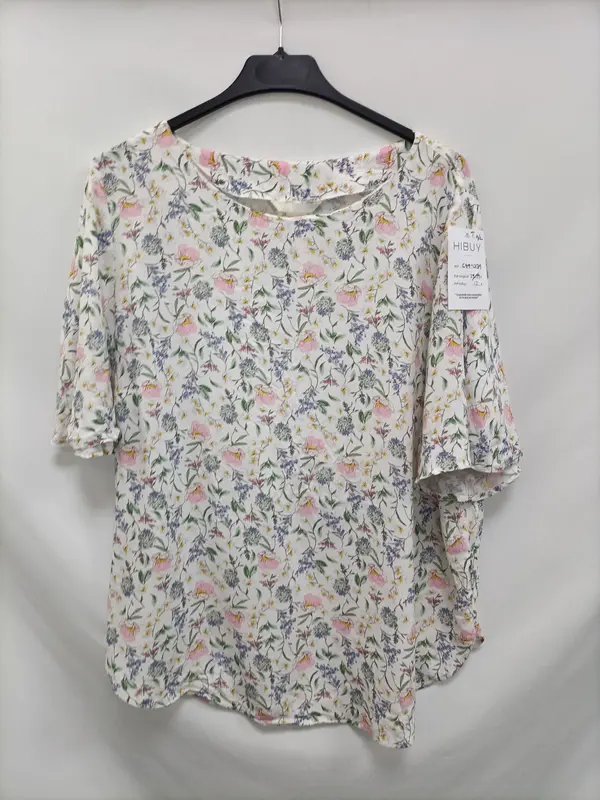 H&M. Blusa florecitas T. 48