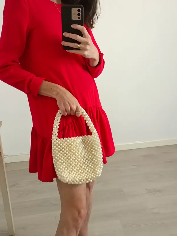 H&M. Bolso perlas asa corta