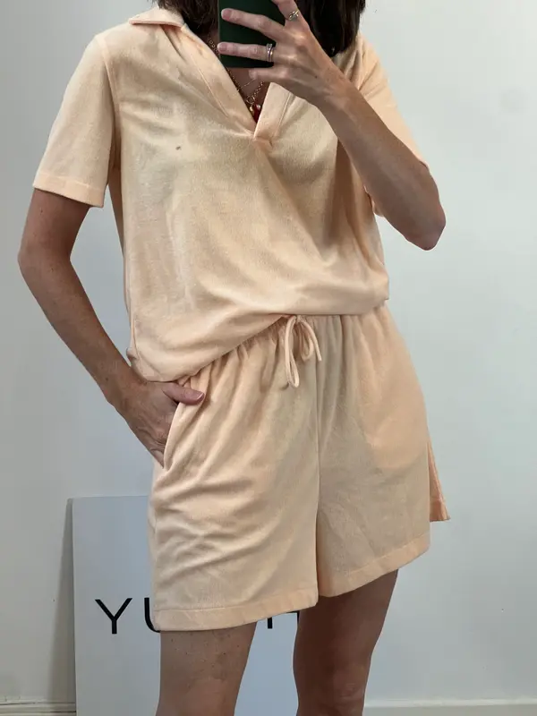 H&M. Conjunto naranjas de rizo T.s