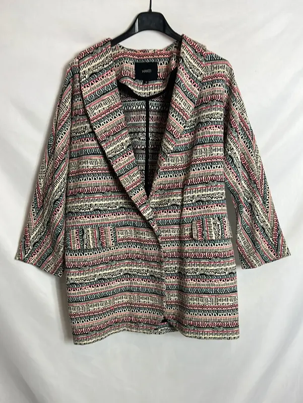 HACKEI. Chaqueta textura estampada. T M
