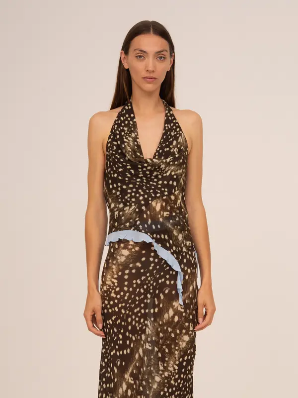 Ice Noir Animal Print Top