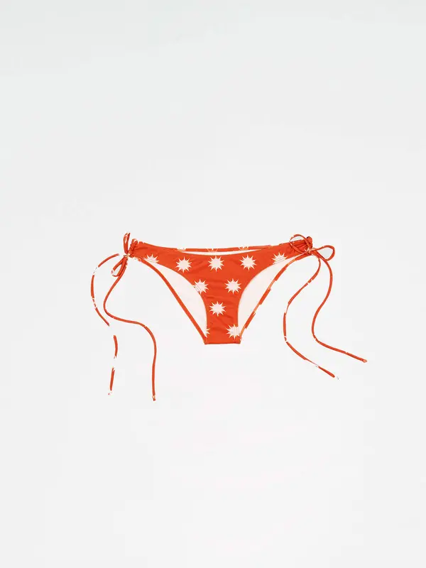 Illusion Sun-Printed Bikini Bottom