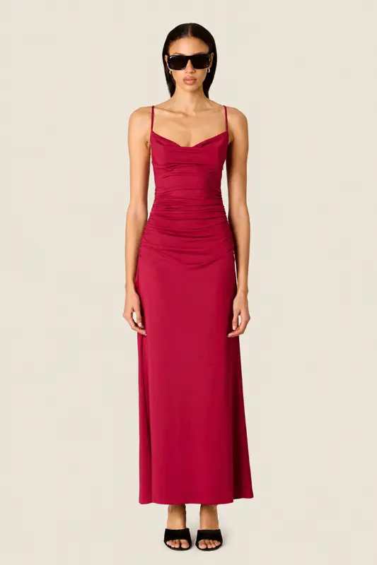Ina Dress Cranberry