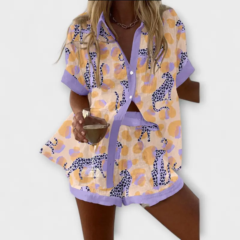 Inés - Conjunto Estampado Leopardo