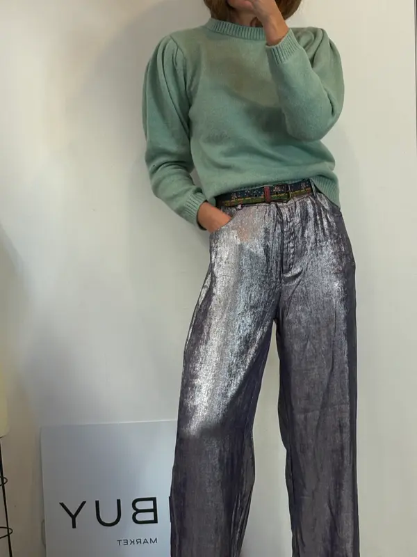 INTROPIA. Pantalón fluido brillo