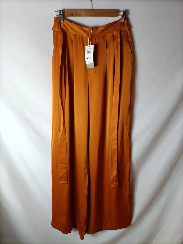 INTROPIA. Pantalón fluido naranjas T.s