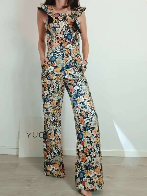 IQ COLLECTION. Mono largo flores T.xs