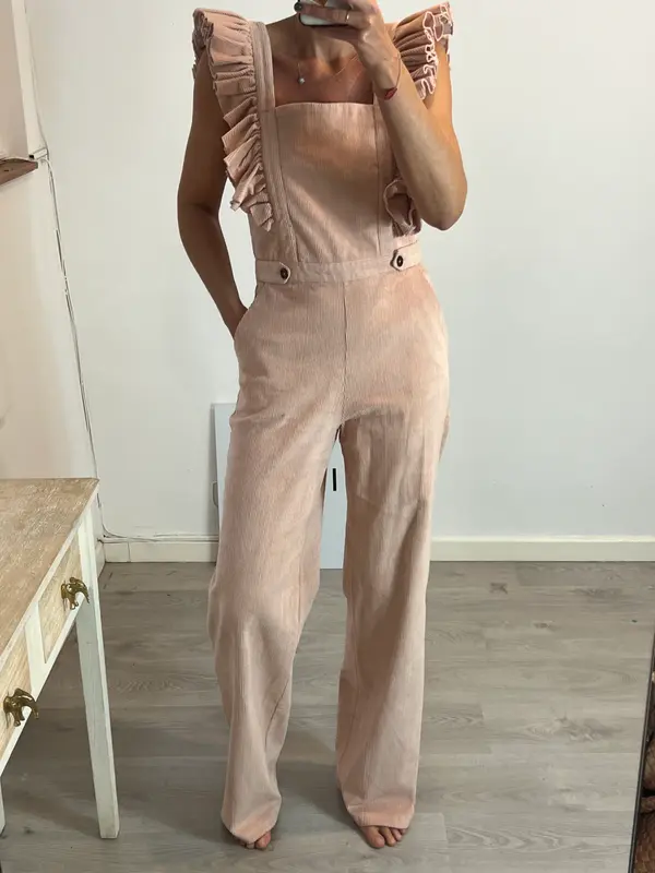 IQ COLLECTION. Mono rosa pana T.m