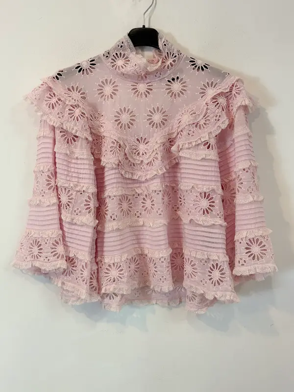 ISABEL MARANT. Blusa rosa volante