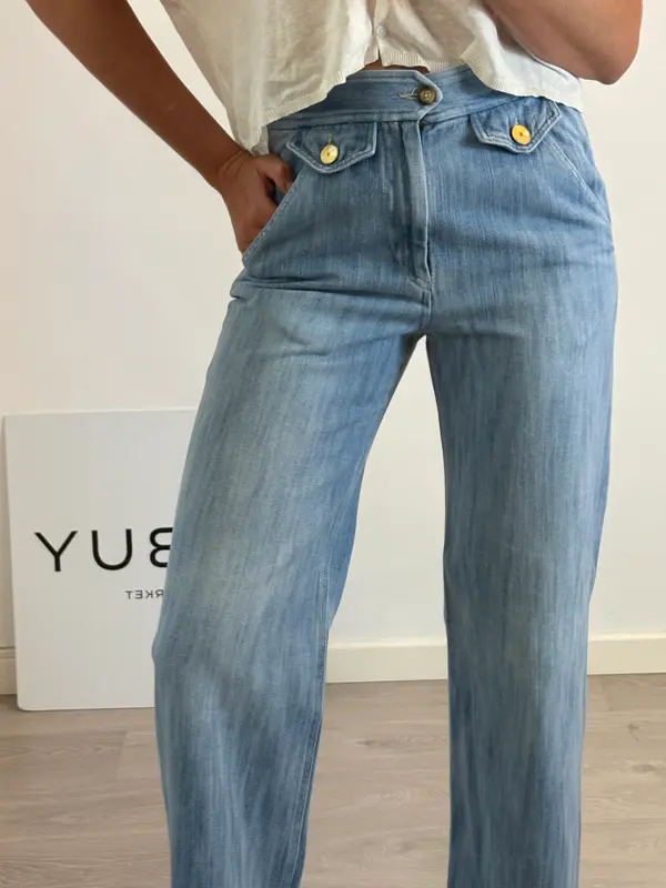 ISABEL MARANT ÉTOILE. Denim recto botones. T 38