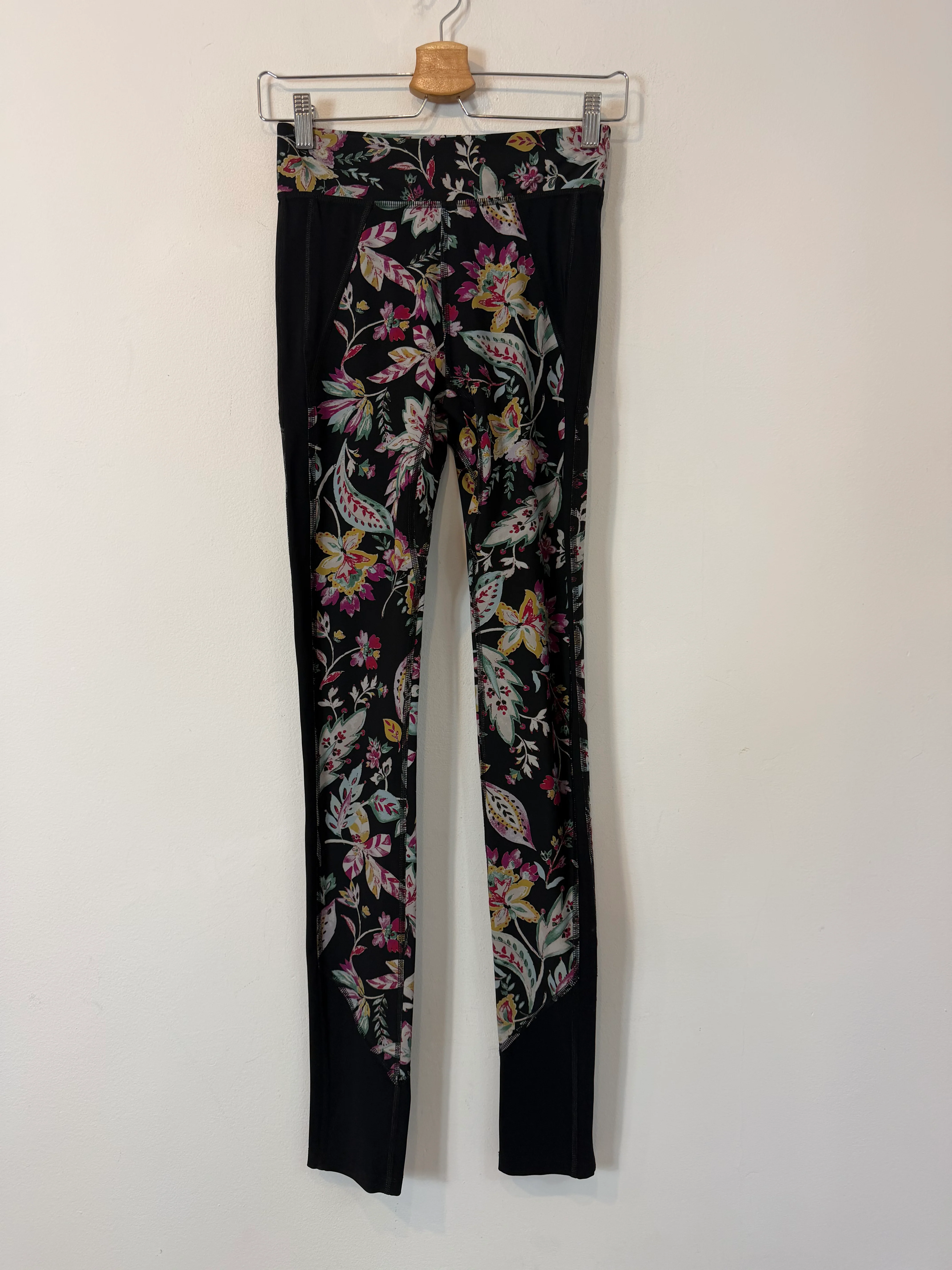 ISABEL MARANT. Legging negro largo estampado. T S/M