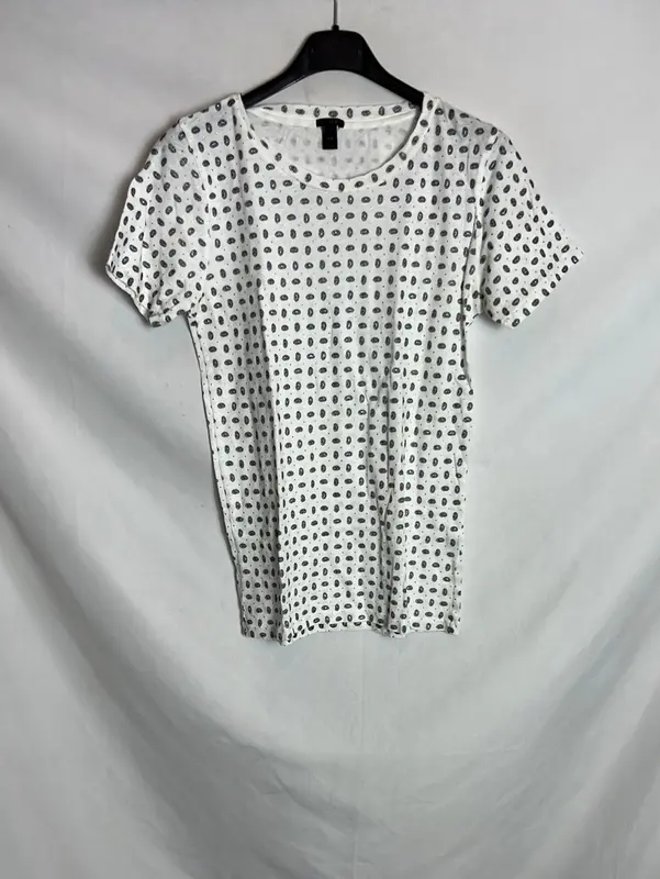 J. CREW. Camiseta blanca detalles pedrería. T XXS