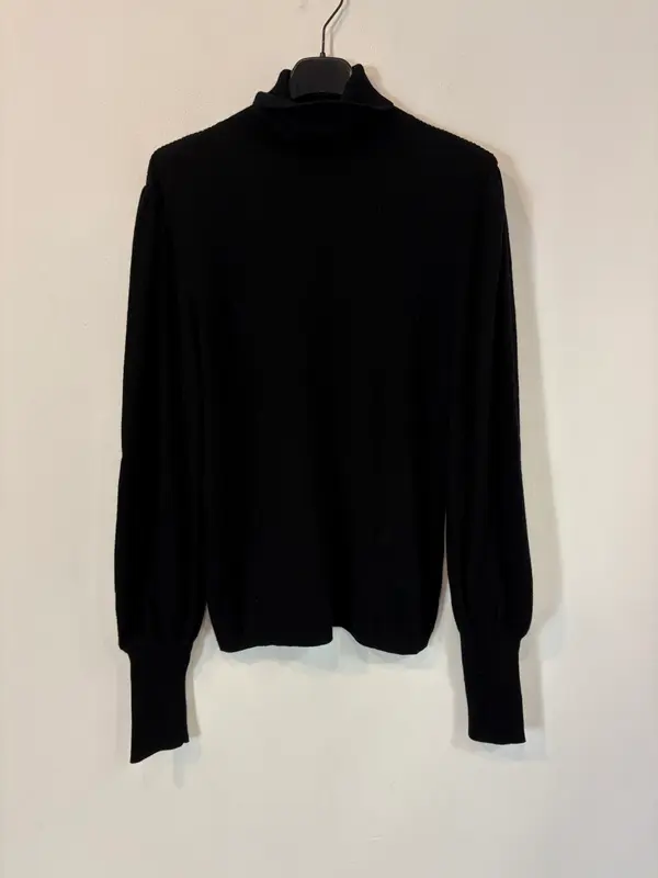 J.CREW. Jersey negro merino fluido. T M