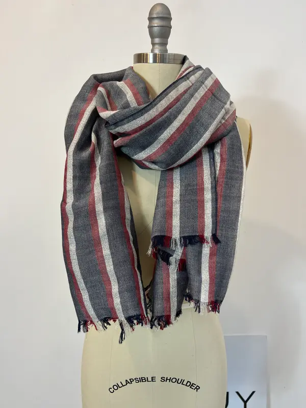 J CREW. Pañuelo rayas jaspeado