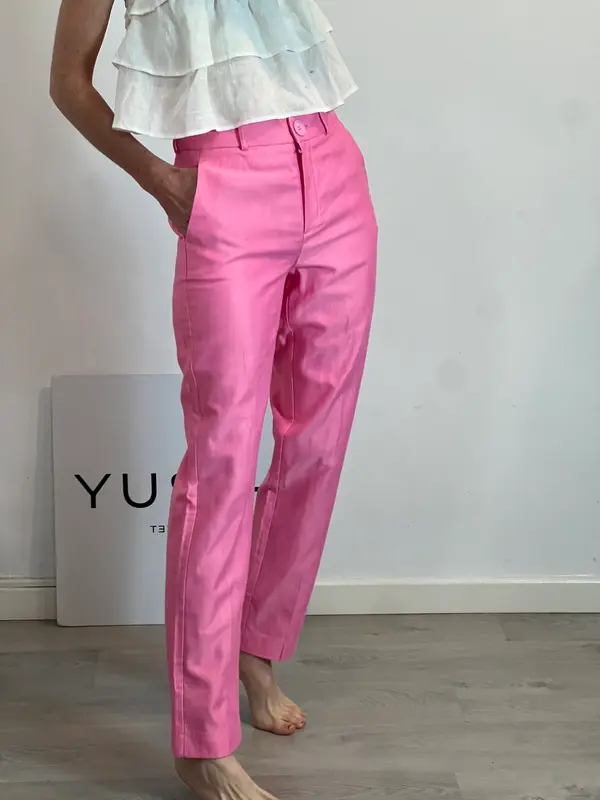 JAAF. Pantalón rosa textura