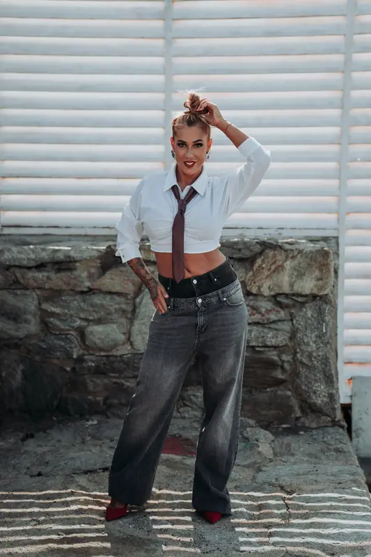 Jeans doble cintura