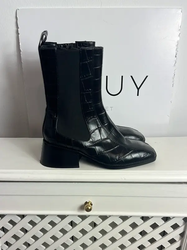 JEFFREYCAMPBELL. Botines negro piel  T 37