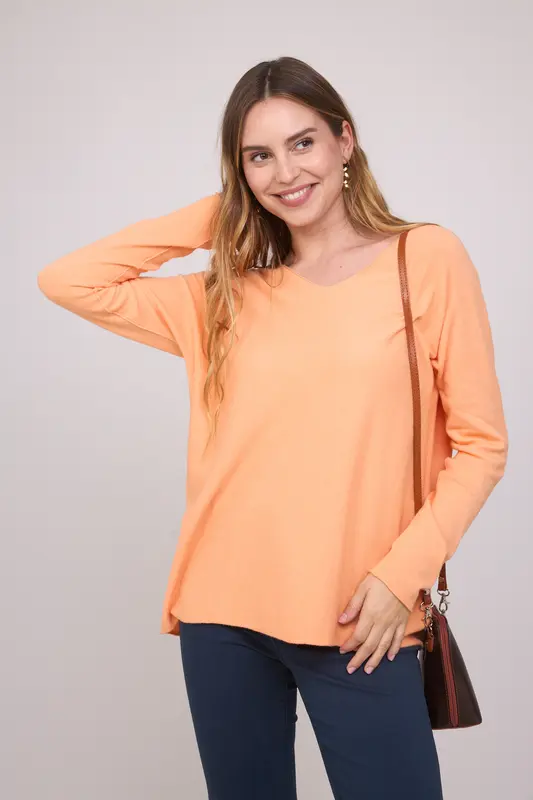 Jersey Básico Pico Naranja