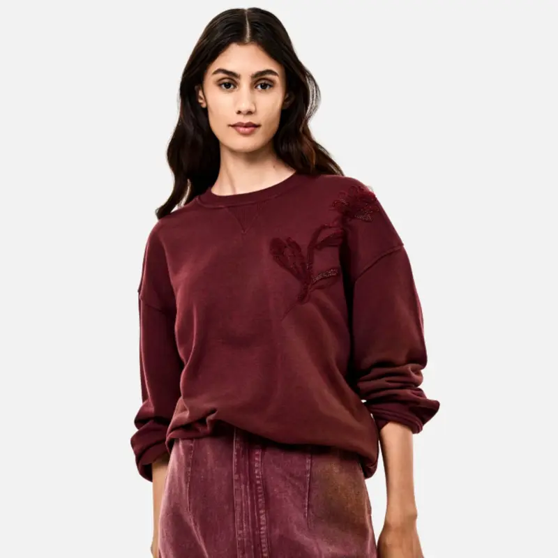 Jersey burdeos bordado - CKS