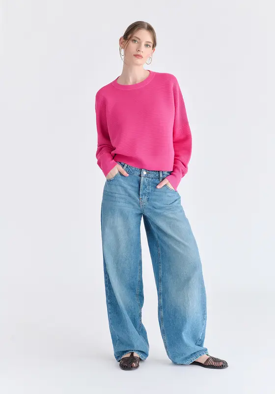 JERSEY CORTO DE CANALE ROSA FUXIA