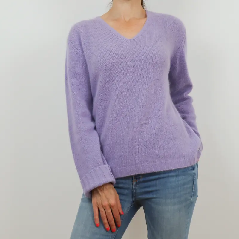 Jersey de pico básico color lila Apriori