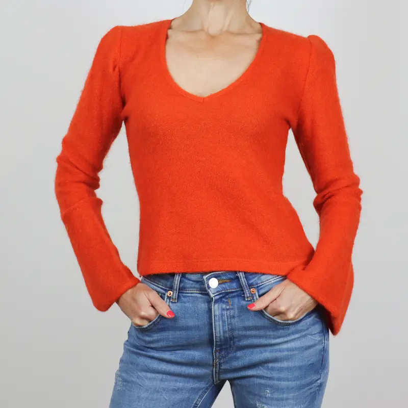 Jersey de pico color naranja Divina