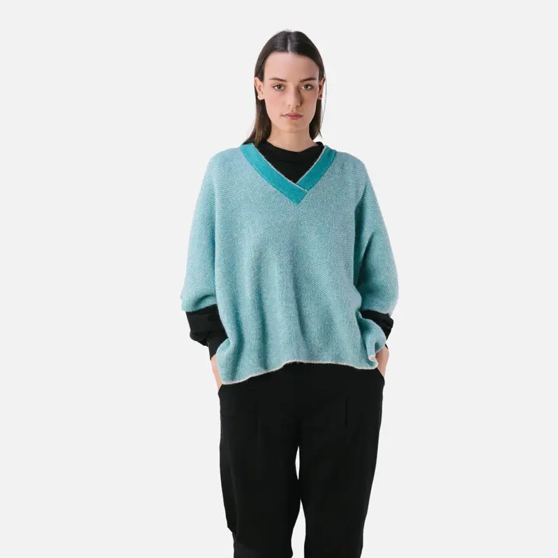 Jersey de punto cuello pico – PAN