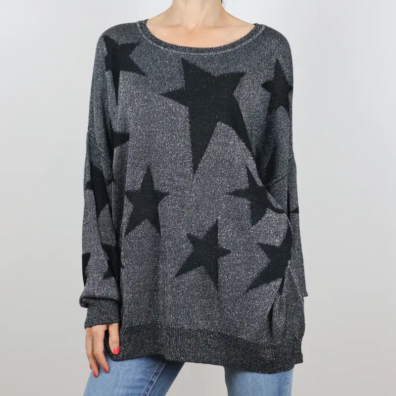Jersey negro largo estrellas DBDA
