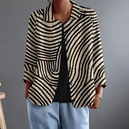 Jonquille | Graphic Arc Print Blouse