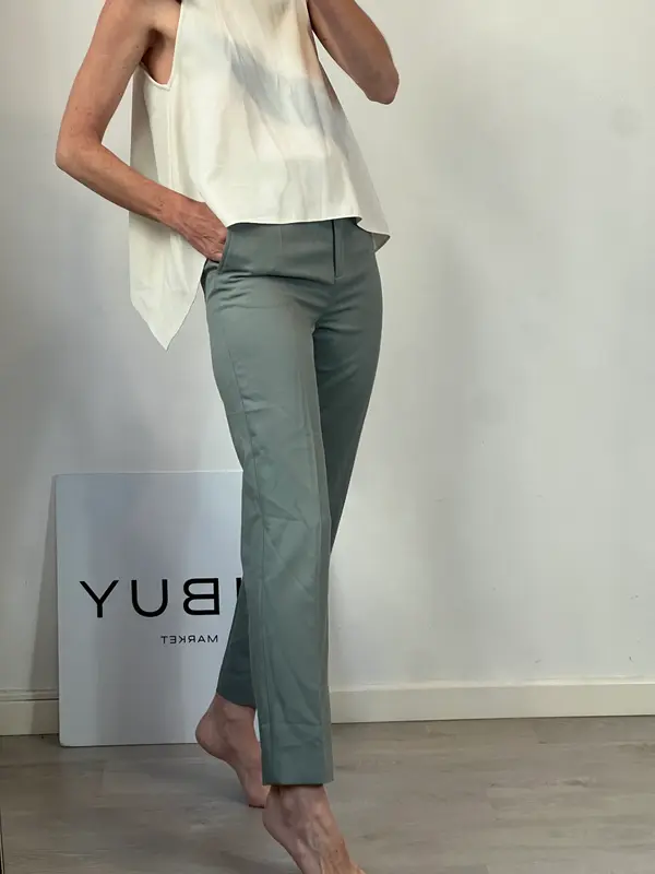 JOSEPH. Pantalón verde agua pinzas. T 36