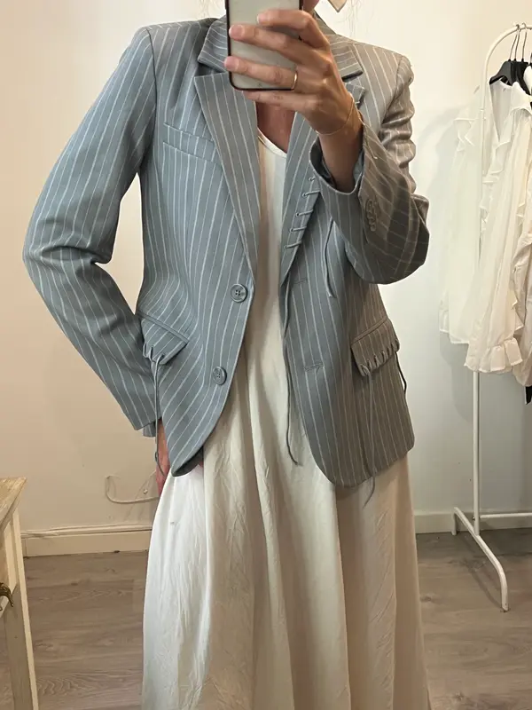 KA-KD. Blazer gris rayas T.s
