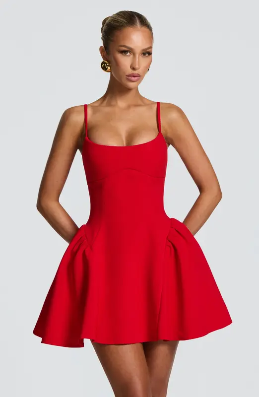KIAH MINIVESTIDO - ROJO
