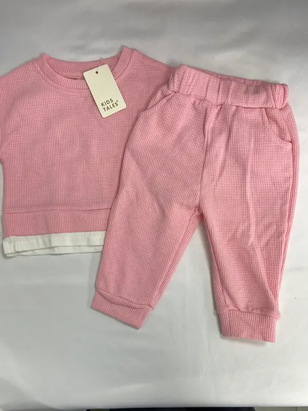 KID TALES.Total look Rosa T.6-9 meses