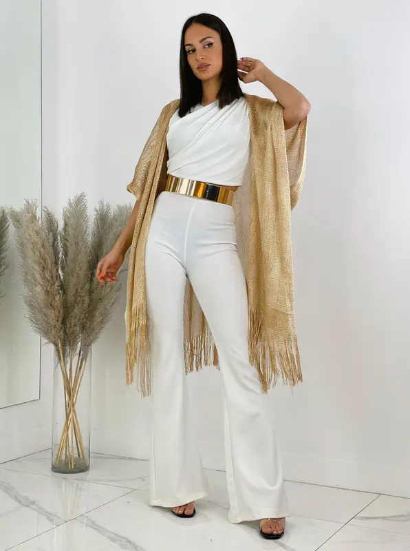 Kimono fular con brillo