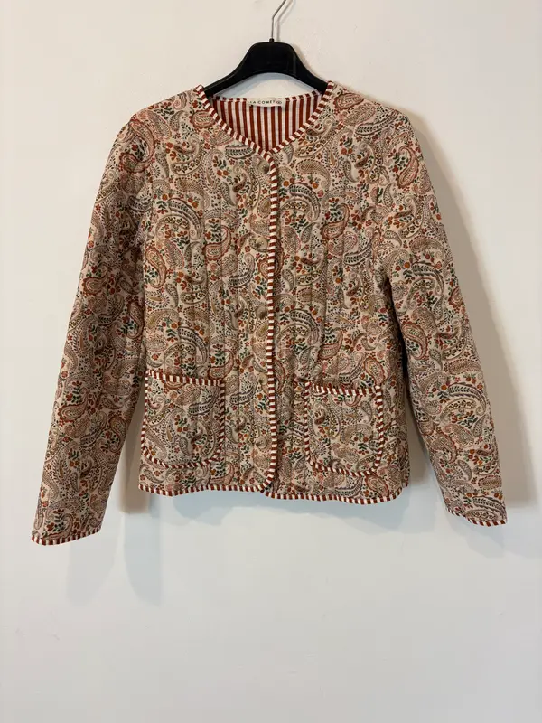 LA COMET. Chaqueta acolchada flores. T S