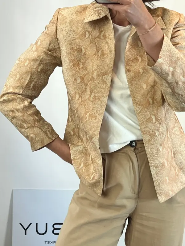 LASSERRE.Blazer vintage textura T.44 (M)