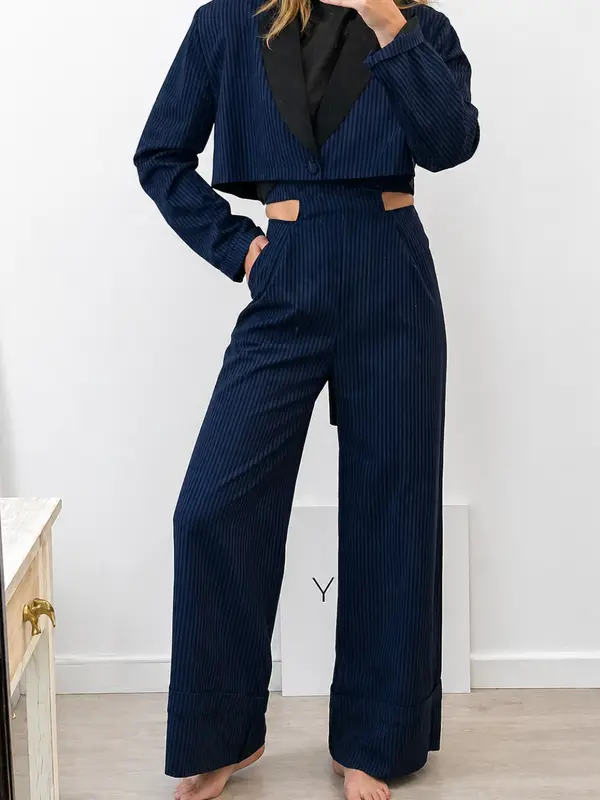 LEMACHET. Total look rayas T.s