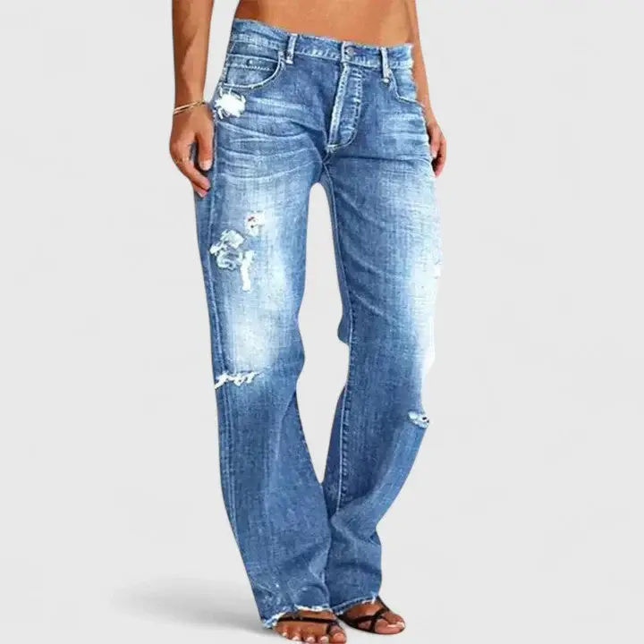 Lena - Pantalones Elegantes Corte Amplio