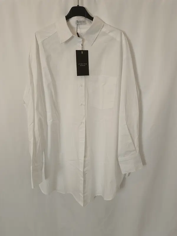 LOAVIES. Blusa/vestido blanco oversized T.m/l