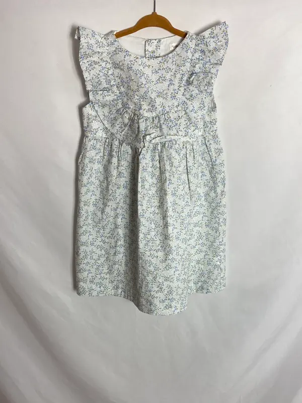 LOLA PALACIOS. Vestido flores sin mangas. T.8 años