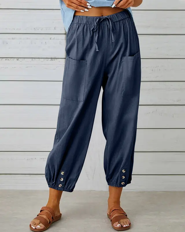 Loose High-Waisted Trousers