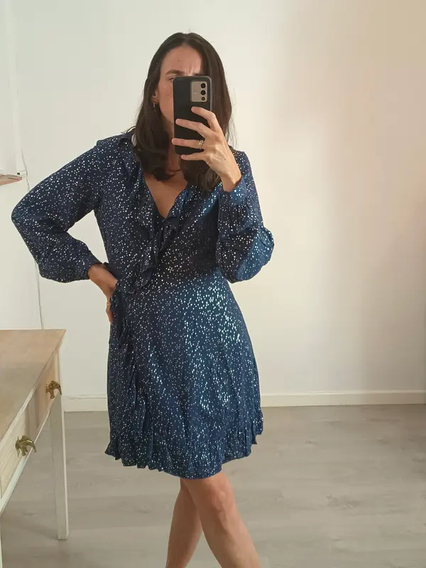LOVELY PEPA. Vestido azul estrellas T.m