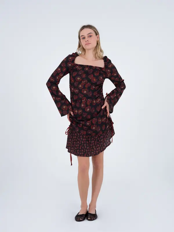 Lullaby Floral-Printed Short Dress