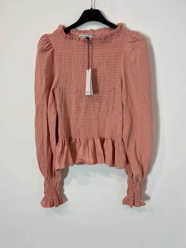 MAGNOLYA. Blusa rosa nido abeja T.s