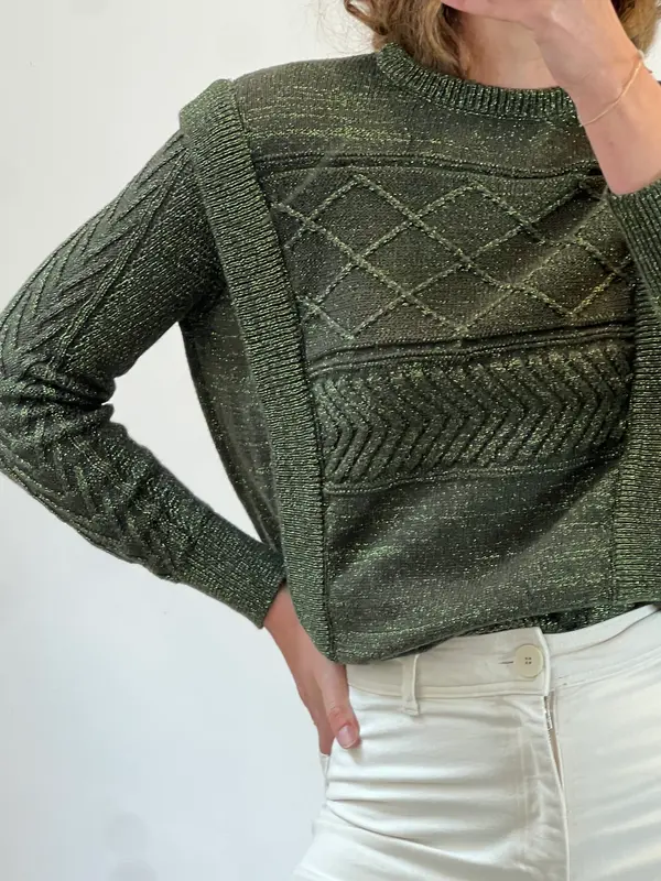 MAKSU. Jersey verde hilos T.m/l