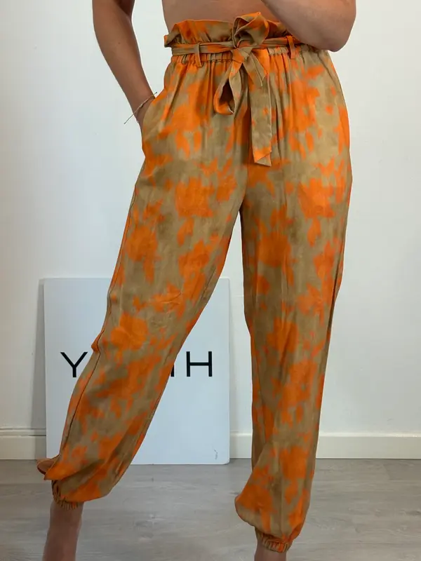 MAKSU. Pantalón fluido bicolor T.s